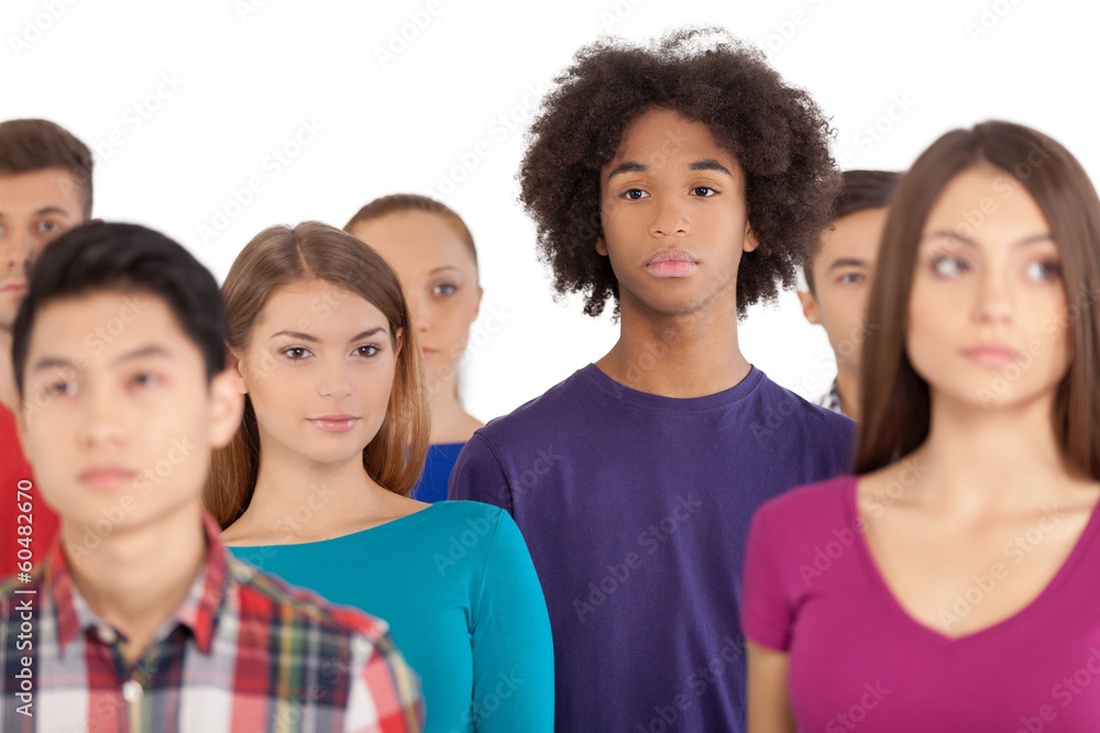 Loneliness in a crowd. Loneliness in a crowd.