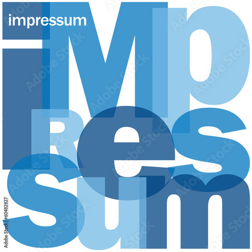 "IMPRESSUM" (Website Publikation Copyright Autor Redaktion)