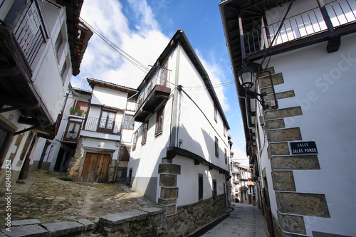 Beautiful facades in historic village of Candelario photo