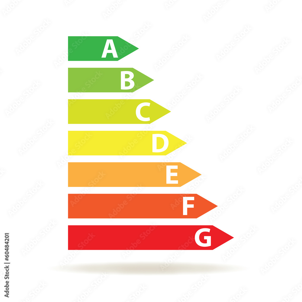 energy efficiency rating (vector)