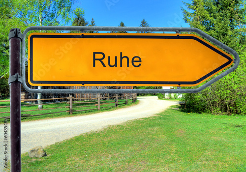 Strassenschild 3 - Ruhe