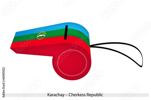A Whistle of The Karachayâ€“Cherkess Republic Flag