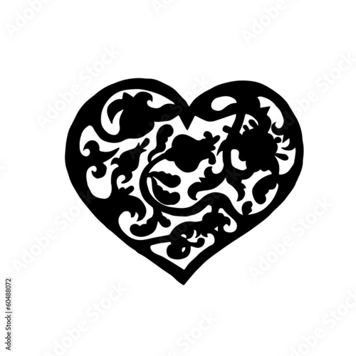 Ornamental vintage heart