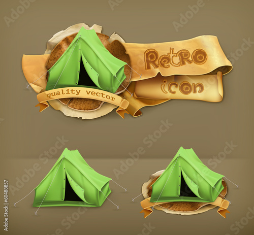 Tent, vector icon