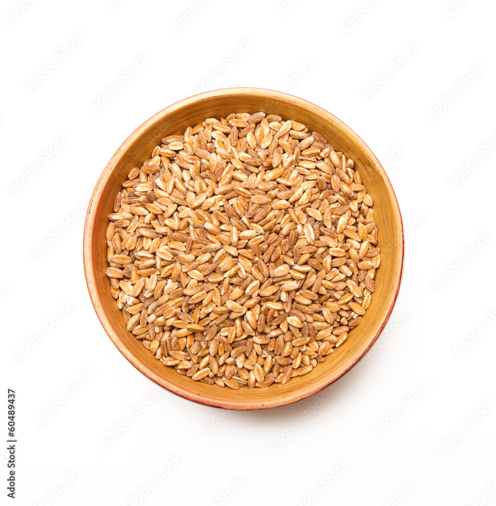 farro perlato in ciotola farro perlato in ciotola