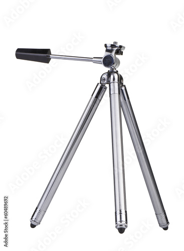 Fotografie Vintage little Photo tripod isolated on white background