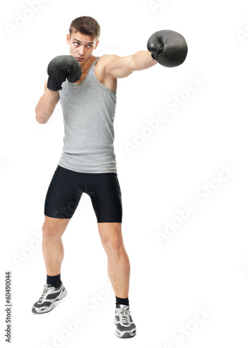 Boxer making punch