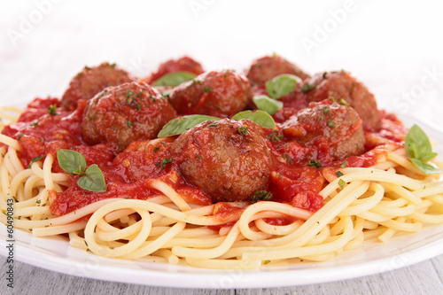 spaghetti and meatballs