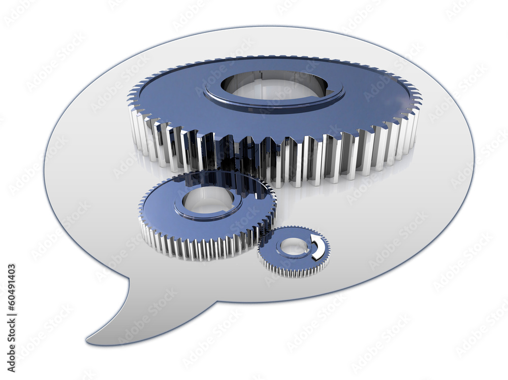 messenger window icon and Gears messenger window icon and Gears