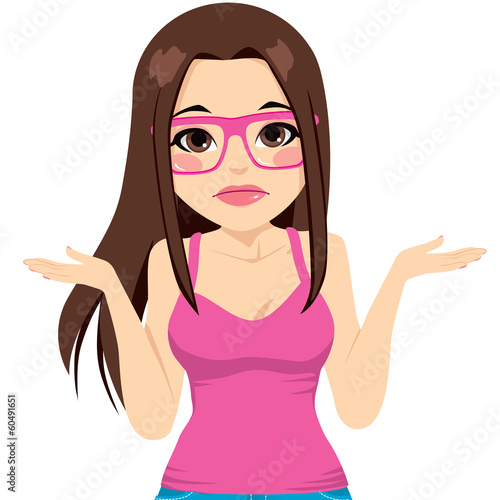 Woman Doubt Shrug
