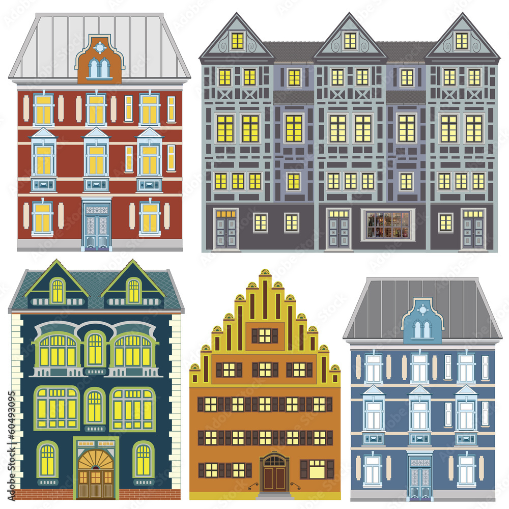 Set of Town houses in Old Europe