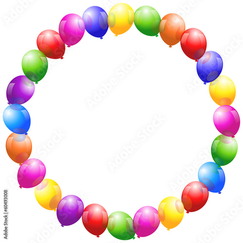 Balloons Frame Circular