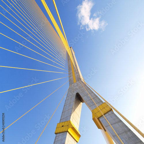 Mega sling Bridge,Rama 8, in bangkok Thailand