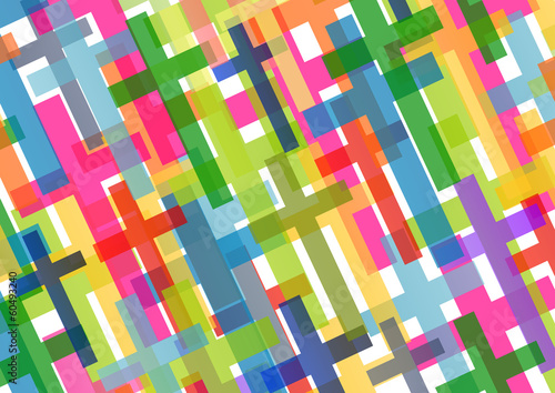 Christianity religion cross mosaic concept abstract background v