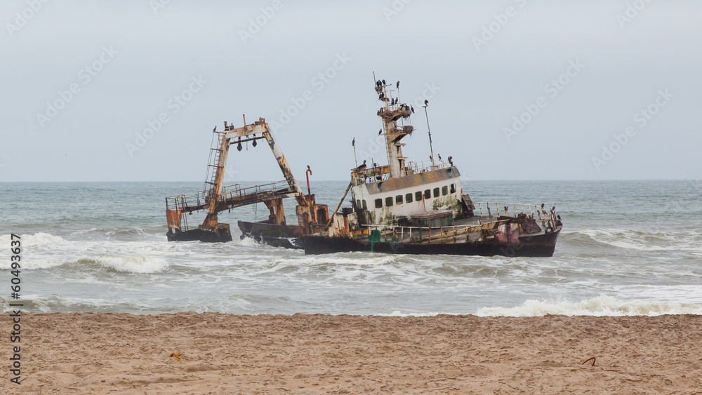 Zeila Shipwreck stranded on 25th August 2008 in Namibia Zeila Shipwreck stranded on 25th August 2008 in Namibia