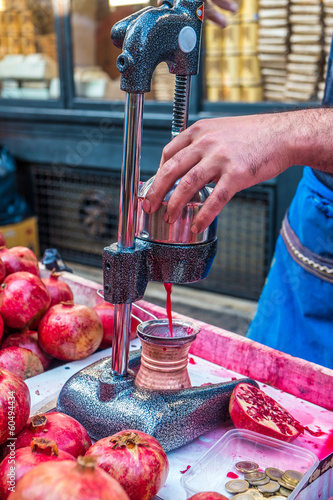 Photography Turkish pomegranate juice