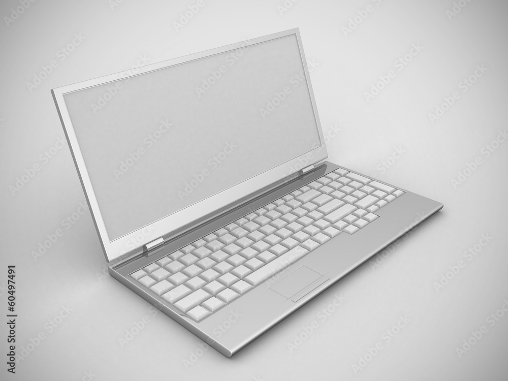 Laptop, modern computer detailed vector illustration Laptop, modern computer detailed vector illustration