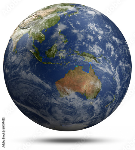 Fototapeta Naklejka Na Ścianę i Meble -  Earth globe - Australia and Oceania