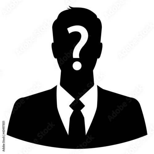 Anonymous business man icon