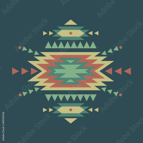 Vector colorful decorative ethnic pattern