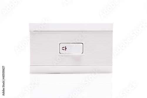 Light switch isolated on a white background photo