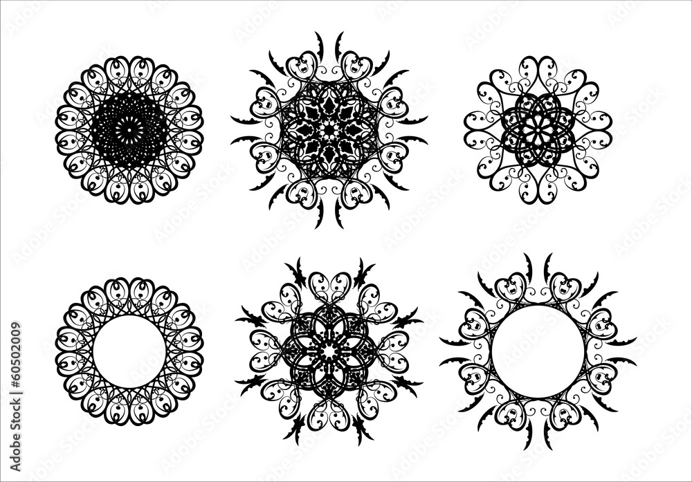 Decorative round pattern Decorative round pattern