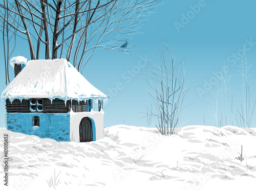 Winter snowy landscape