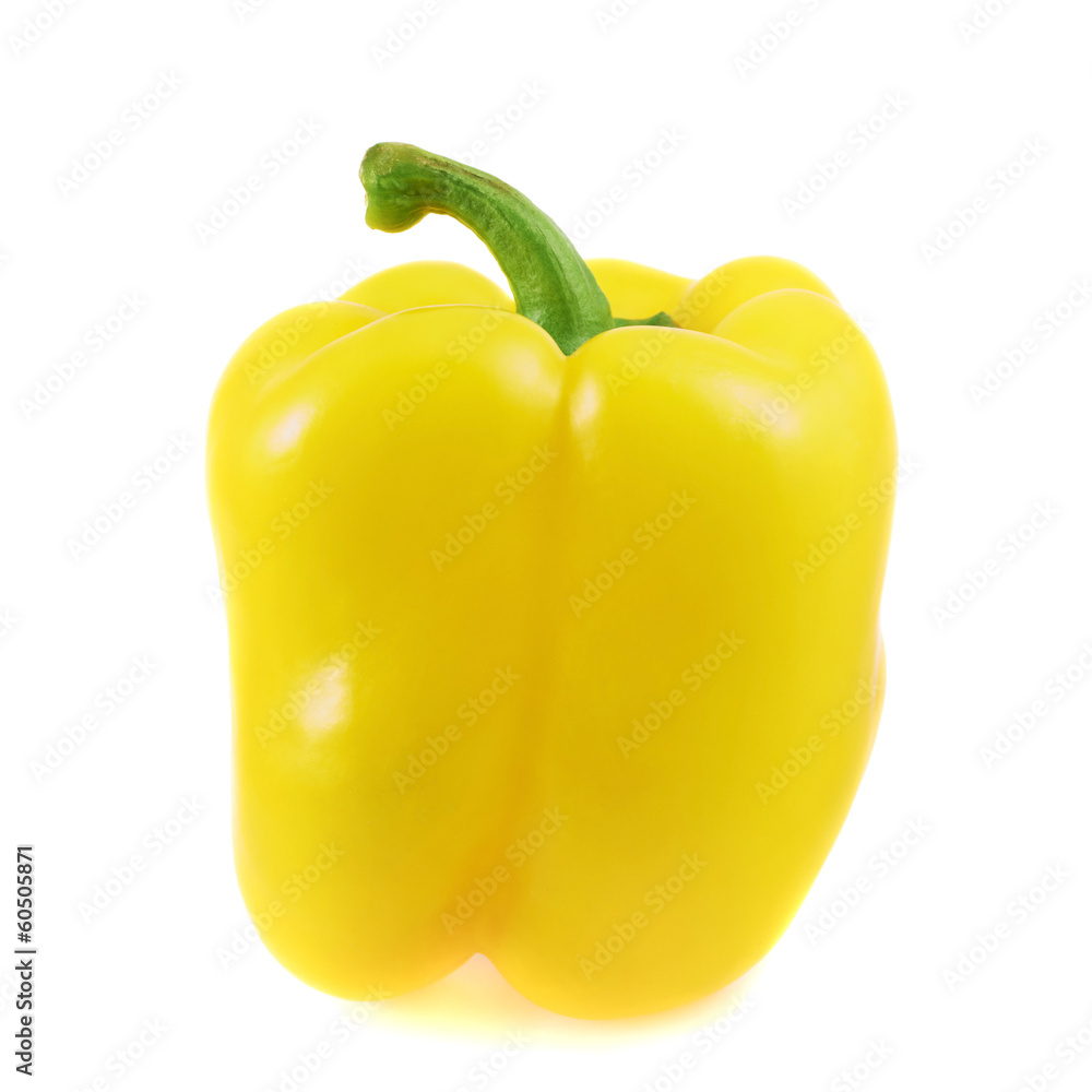 Sweet yellow bell pepper isolated Sweet yellow bell pepper isolated