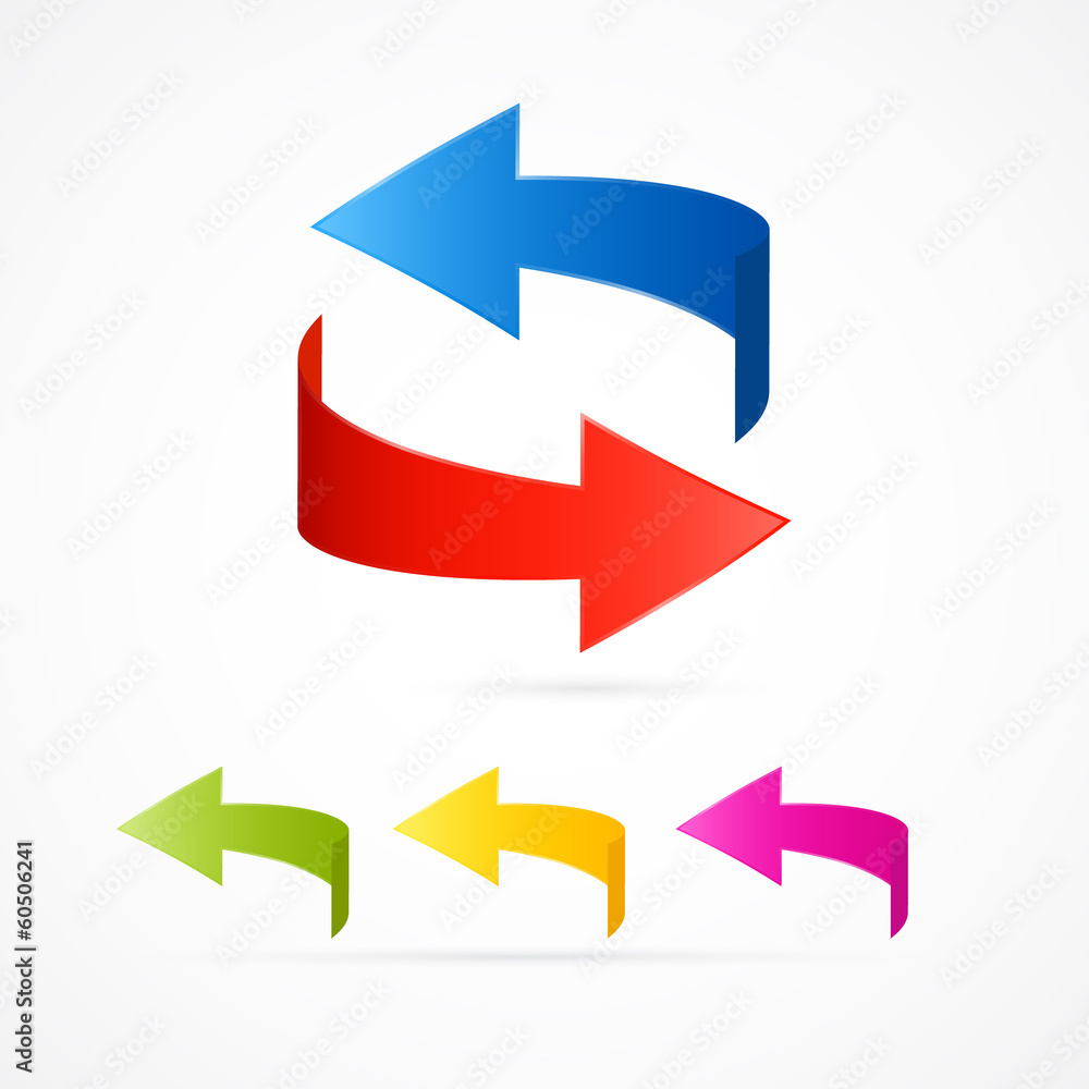 Abstract 3d Arrow Icons