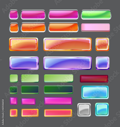 Web Elements Vector Button Set