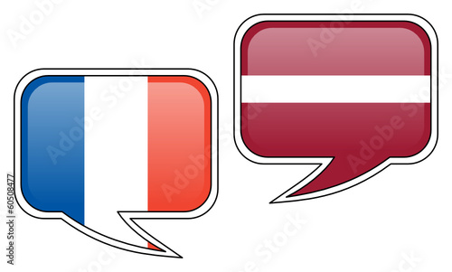 French-Latvian Conversation