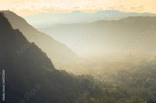 Highland village in Bromo Tengger Semeru National Park, East Jav