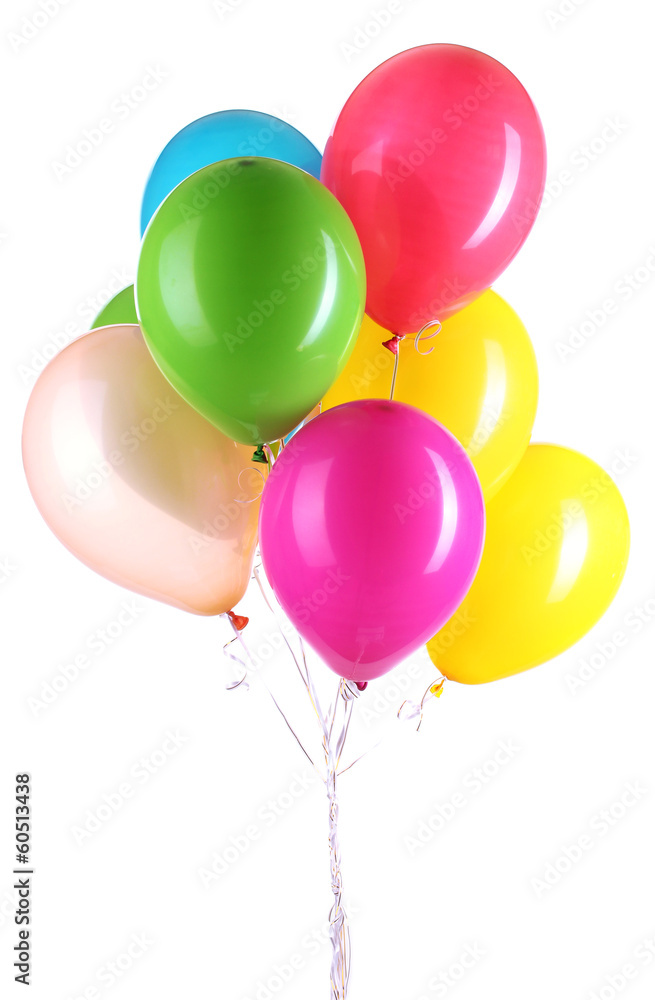 Colorful balloons isolated on white Colorful balloons isolated on white
