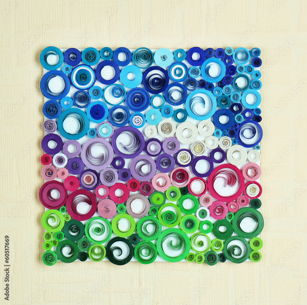 Abstract colorful picture on wall Abstract colorful picture on wall