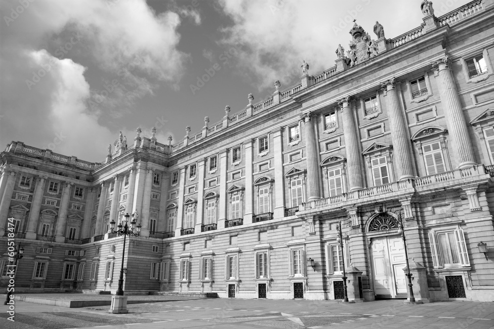 Madrid - North - east facade of Palacio Real