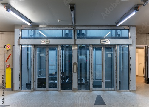 Modern building with an elevator