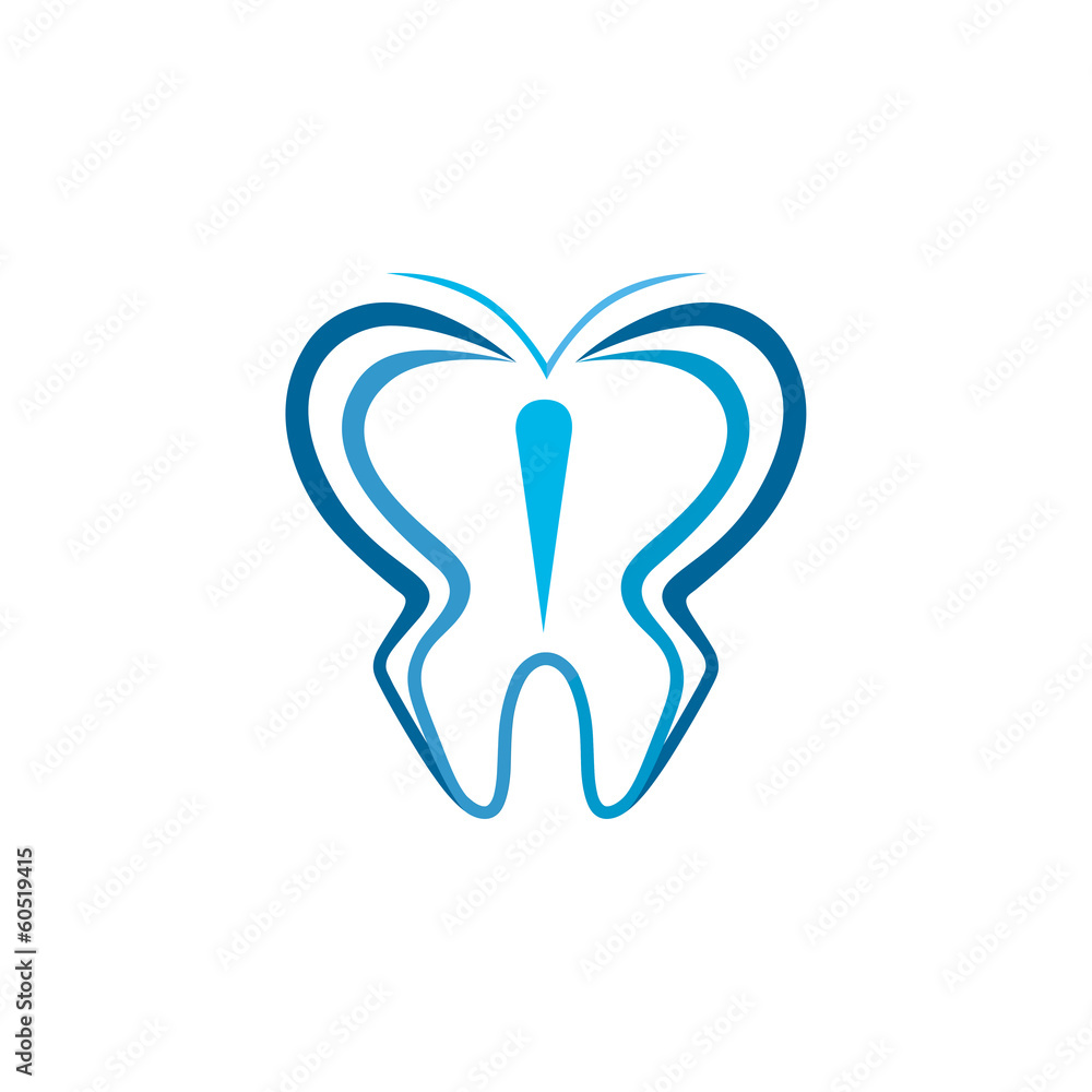 Butterfly Dental Logo Stock Vector Adobe Stock