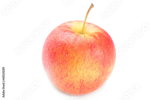 ripe red apple isolated on white