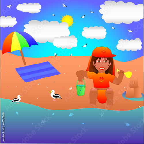 Toddler Enjoying Summer
