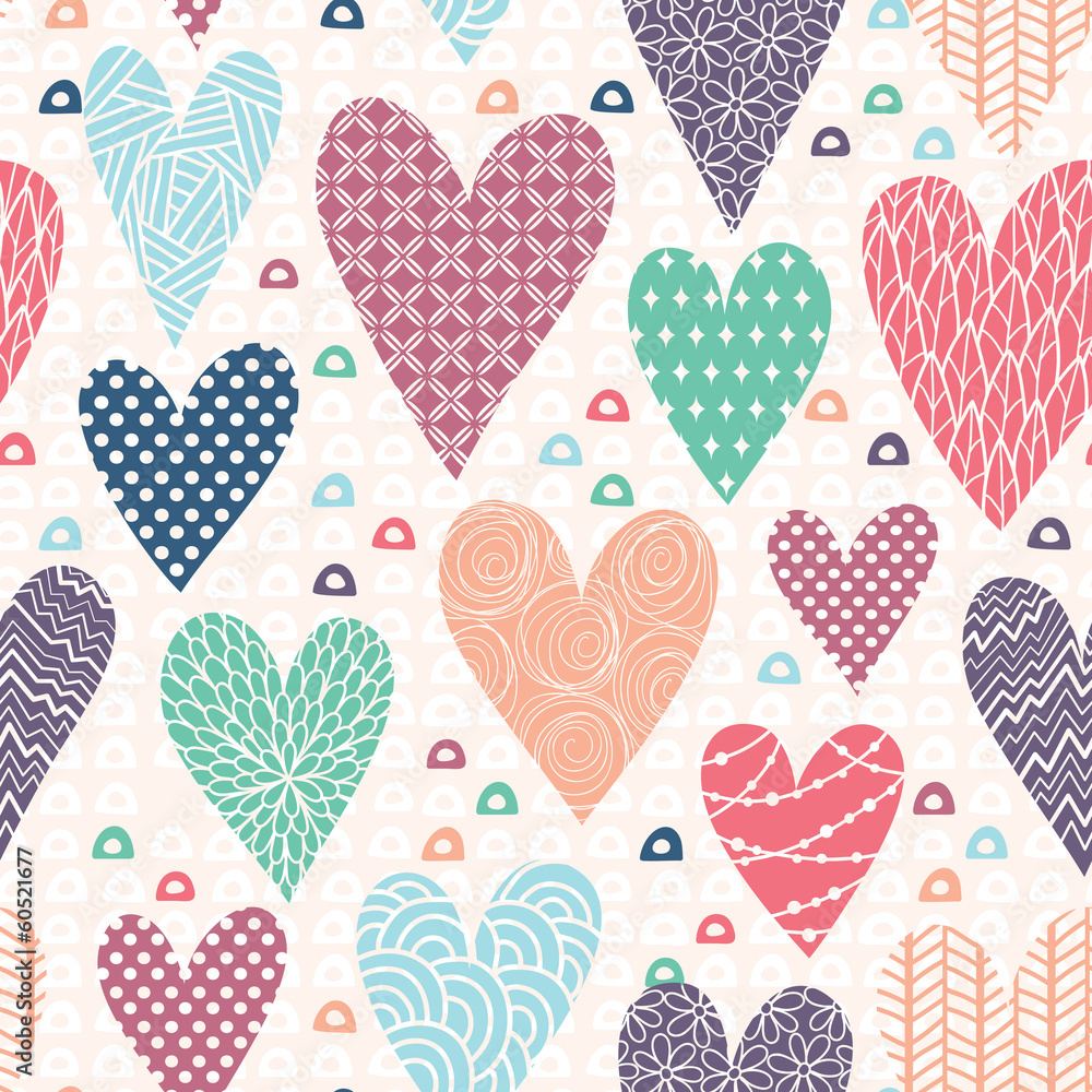 Hearts seamless pattern Hearts seamless pattern