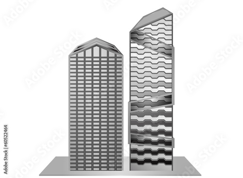 Building model sample new design gray scale