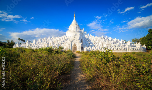panorama of Hsinbyume pagoda, Mingun, Mandalay, Myanmar photo