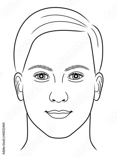 Schwarz-weiße Zeichnung eines Männerportraits – Vektor