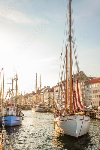 Photography Altes Segelboot in Nyhavn in Kopenhagen