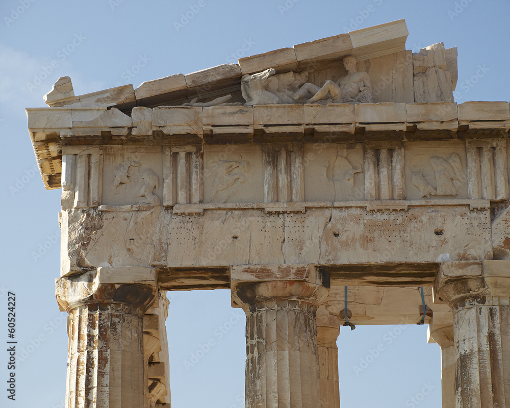 Parthenon detail, Acropolis of Athens, Greece