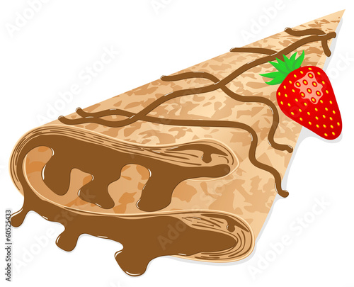 Crêpe mit Schokolade