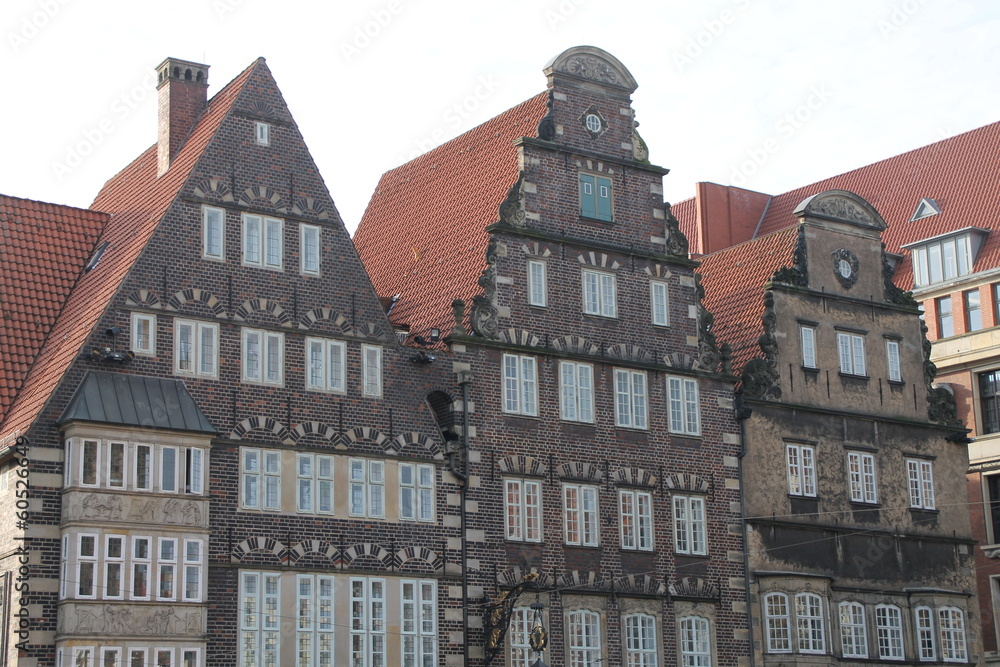 Fototapeta premium Giebelhäuser in Bremen