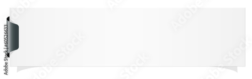 Web banner with tag