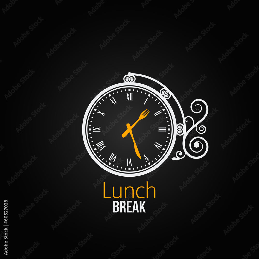 lunch clock concept design background lunch clock concept design background