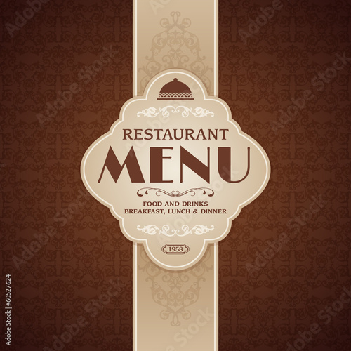 Restaurant cafe menu brochure template